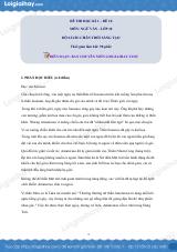 Đề thi học kì 1 Văn 10 Chân trời sáng tạo - Đề số 10